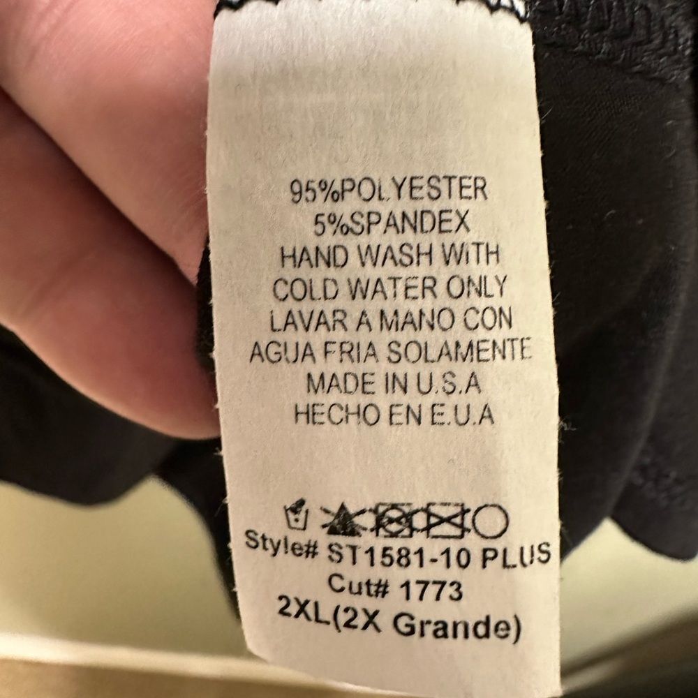 Heimish USA short sleeve leopard color block top - Picture 5 of 6